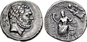 Lentulus Spinther, denarius, 71 BC